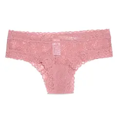 SYBILLA - Panti Clásico con Encaje para Mujer