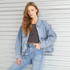 DENIMLAB - Chaqueta de jean Mujer de Algodón