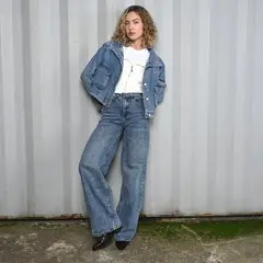 DENIMLAB - Jean Baggy Mujer Tiro alto