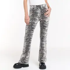 MOSSIMO - Jean Push Up Mujer Tiro medio Animal print