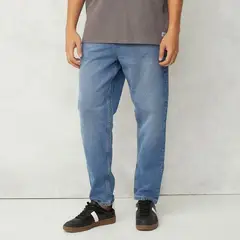 BEARCLIFF - Jean 5 Bolsillos Hombre Relax Largo 32