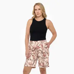 SOUTHLAND - Short Mujer Tiro alto de Algodón
