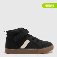 YAMP - Tenis moda Sp Skatehi K Niño con Velcro color Negro