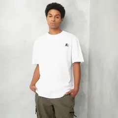 STARTER - Camiseta Hombre Manga Corta Oversize de Algodón