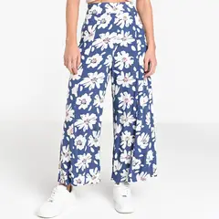 SYBILLA - Pantalón Culotte Mujer Tiro alto Animal print