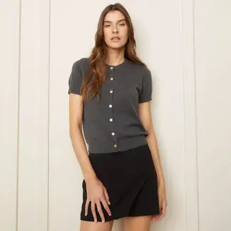 BASEMENT - Blusa Mujer Manga corta de Algodón