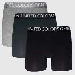 BENETTON - Boxer Hombre Pack de 3 de Algodón