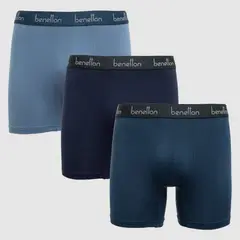 BENETTON - Boxer Hombre Pack de 3 de Bambú