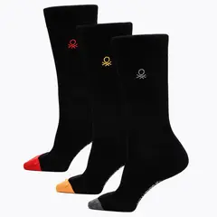 BENETTON - Medias Hombre Medio Pack de 3
