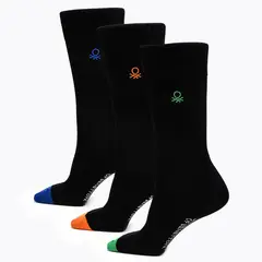 BENETTON - Medias Hombre Medio Pack de 3