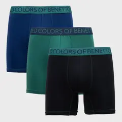 BENETTON - Boxer Hombre Pack de 3 de Algodón