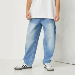 BEARCLIFF - Jean 5 Bolsillos Hombre Baggy de Algodón