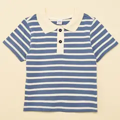 YAMP - Camiseta polo para Bebé niño Manga corta de Algodón