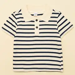 YAMP - Camiseta polo para Bebé niño Manga corta de Algodón