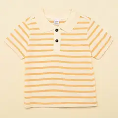 YAMP - Camiseta polo para Bebé niño Manga corta de Algodón