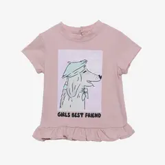 YAMP - Camiseta Bebé niña Con Estampado Manga corta