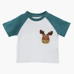 YAMP - Camiseta Bebé niño Con aplique Algodón