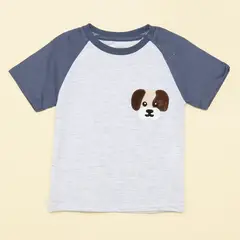 YAMP - Camiseta Bebé niño Con aplique Algodón