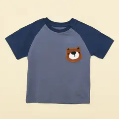 YAMP - Camiseta Bebé niño Con aplique Algodón