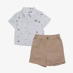 YAMP - Sets Camisa manga corta + Pantalón para Bebé niño en Algodón