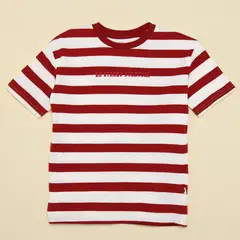 YAMP - Camiseta para Niño de Rayas Manga corta
