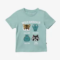 YAMP - Camiseta para Niño con Estampado Manga corta de Algodón