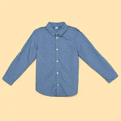 YAMP - Camisa para Niño Manga larga de Algodón