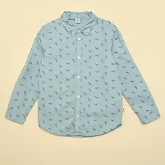 YAMP - Camisa para Niño Manga larga de Algodón
