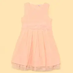 YAMP - Vestido para Niña con Flores de Algodón
