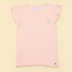YAMP - Camiseta para Niña Manga corta de Algodón