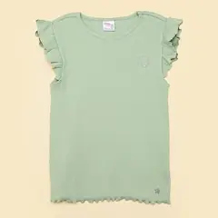 YAMP - Camiseta para Niña Manga corta de Algodón