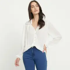 NEWPORT - Blusa Mujer Manga larga globo