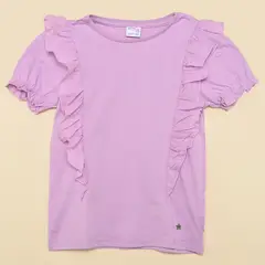 YAMP - Camiseta para Niña con Boleros Manga corta