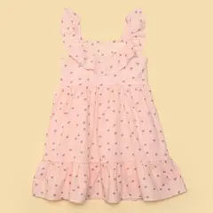 YAMP - Vestido para Niña con Boleros de Algodón