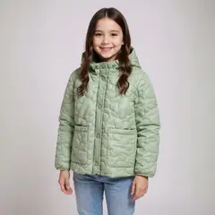 YAMP - Chaqueta Con capucha Para Niña Acolchado