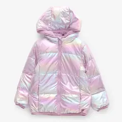 YAMP - Chaqueta para Niña Acolchado Con capucha