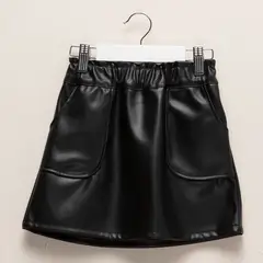 YAMP - Falda Niña Efecto cuero