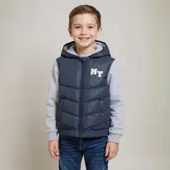 YAMP - Chaqueta para Niño Acolchada Con capucha