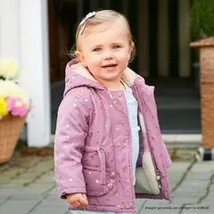 YAMP - Chaqueta Bebé niña Acolchado Con capucha