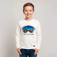 YAMP - Camiseta manga larga Niño Con Estampado Manga larga Algodón