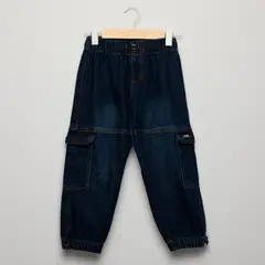 YAMP - Jean para Niño Cintura elásticada Jogger de Algodón