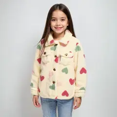 YAMP - Chaqueta Para Niña Efecto pelo