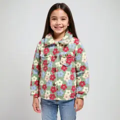 YAMP - Chaqueta Para Niña Efecto pelo