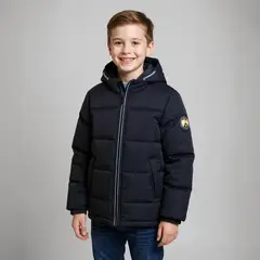 YAMP - Chaqueta para Niño Acolchada Con capucha