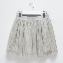 YAMP - Falda para Niña Brillante Cintura elásticada