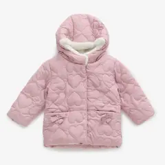 YAMP - Chaqueta para Bebé niña Acolchado Con capucha