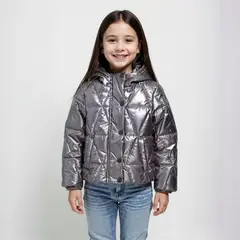 YAMP - Chaqueta Con capucha para Niña Acolchado