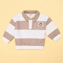 YAMP - Saco para Bebé niño de Rayas Con cuello Algodón