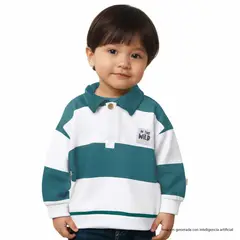 YAMP - Saco para Bebé niño de Rayas Con cuello Algodón