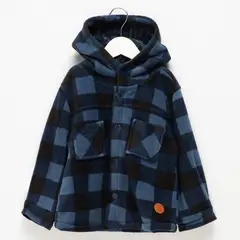 YAMP - Chaqueta Bebé niño con Cuadros Con capucha